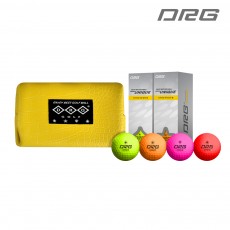 [파우치+골프공 구성] UNIQUE 프리미엄 무광 컬러볼 6알 구성