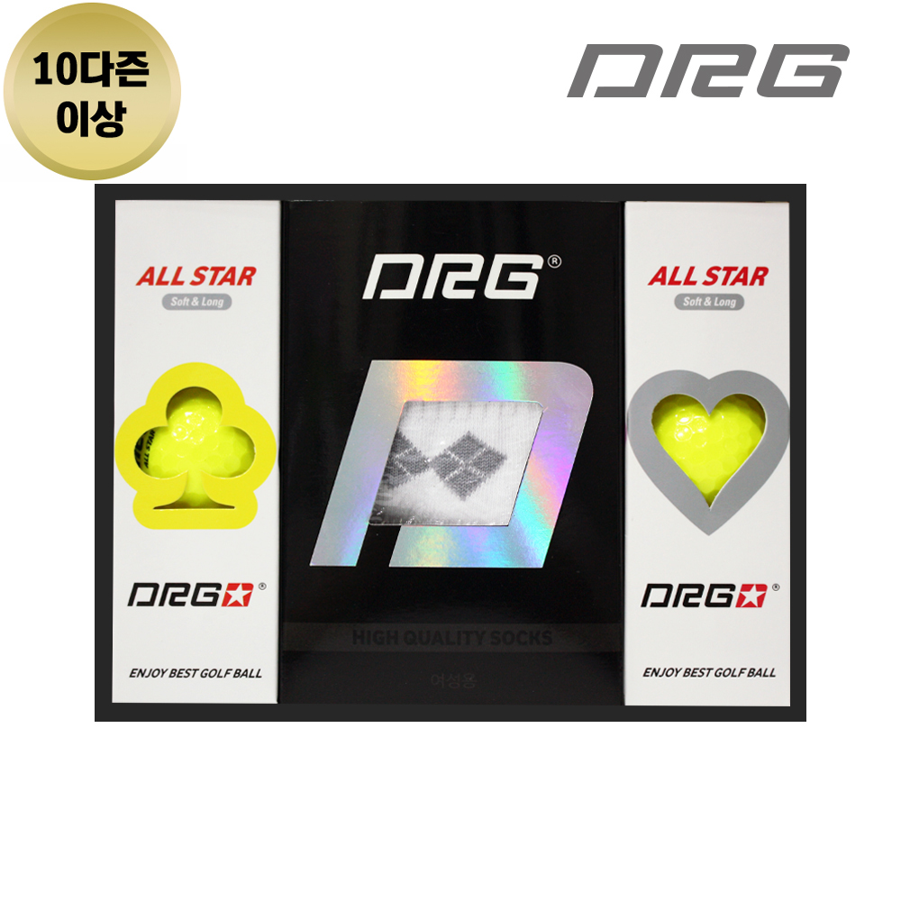 [10개 이상 특가] 골프공 6구 + 골프양말 1족 or 토시 1세트  2피스/3피스/4피스 (60알 이상+ 양말 or 토시 10개 이상)