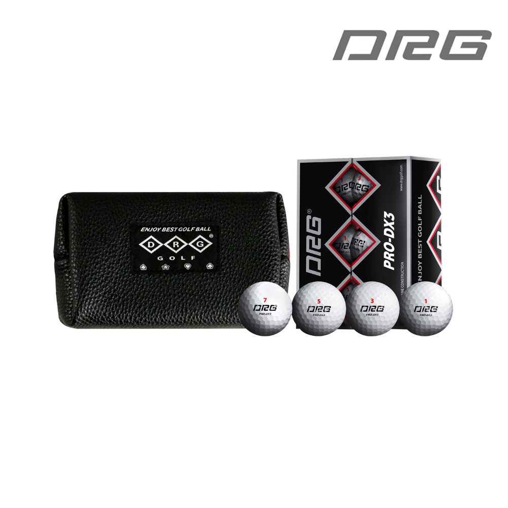 [파우치+골프공 구성] PRO-DX3 플레티넘 NEW 우레탄 3PC 6알 구성