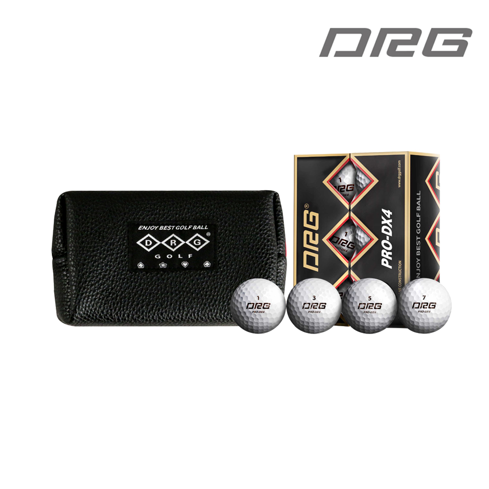 [파우치+골프공 구성] PRO-DX4 프리미엄 NEW 우레탄 4PC 6알 구성
